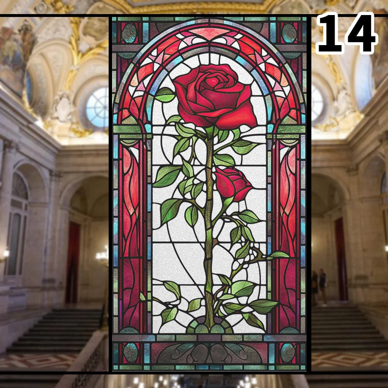 Colorful 3D Rose Design Staine - Background Film 3D review and price