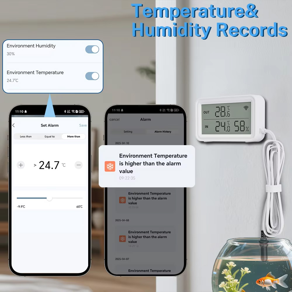 External Probe Temperature Hum - Aquarium Thermometer review and price