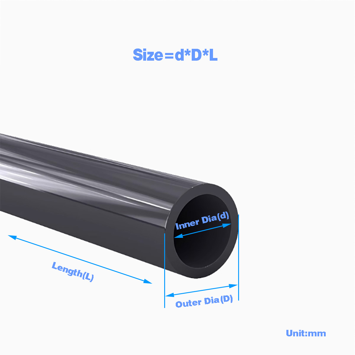 Black PVC Plastic Pipe Hollow  - Aquarium Fish Buy review and price