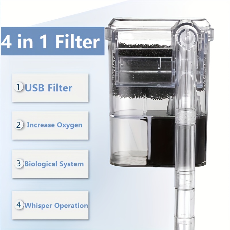 2.5W DC 5V Wall-hanging Filter - Aquarium Fish Background review and price