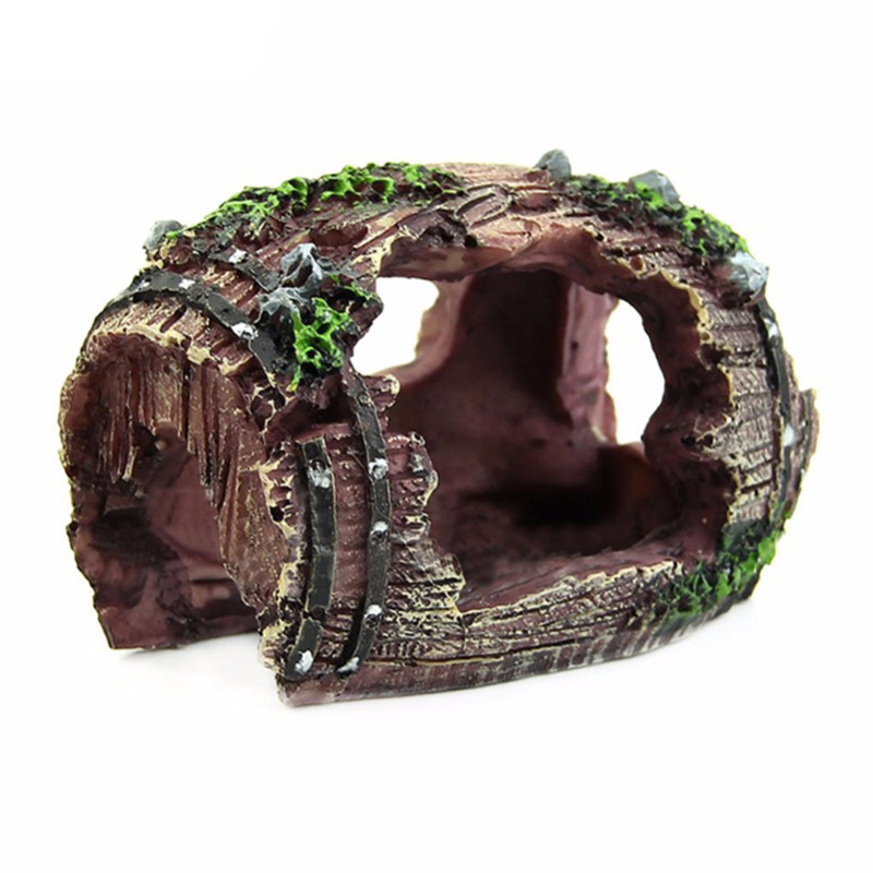 Aquarium Artificial Barrel Cav - Aquarium Fish For Sale Online review and price